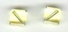 2 8mm Preciosa Medium Yellow Diagonal Cubes